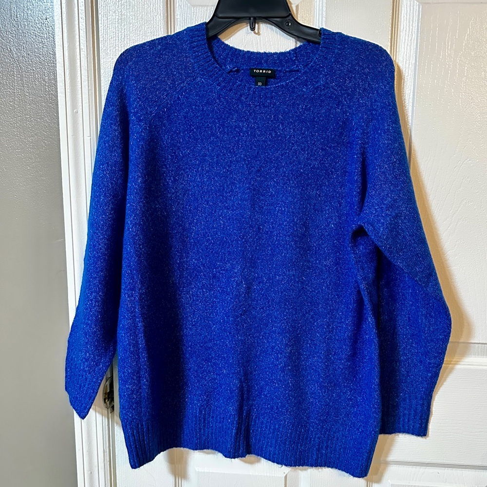 Torrid Vibrant Blue Knit Sweater
